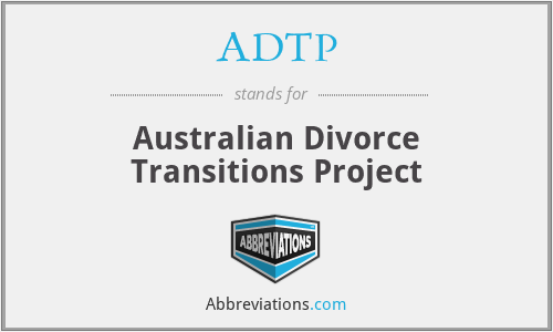 ADTP - Australian Divorce Transitions Project