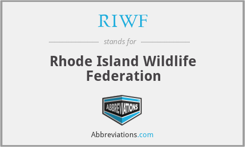 RIWF - Rhode Island Wildlife Federation