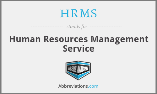 HRMS - Human Resources Management Service