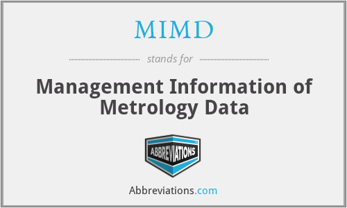 MIMD - Management Information of Metrology Data