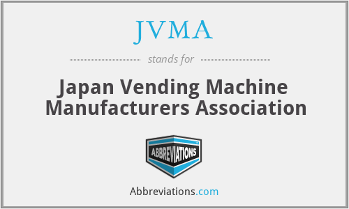 JVMA - Japan Vending Machine Manufacturers Association