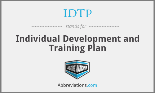 IDTP - Individual Development and Training Plan