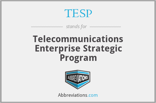 TESP - Telecommunications Enterprise Strategic Program