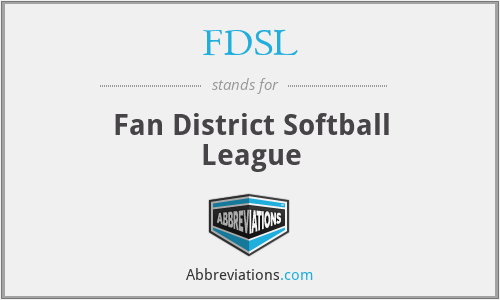 FDSL - Fan District Softball League