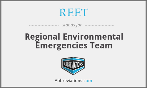 REET - Regional Environmental Emergencies Team