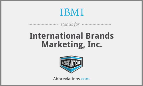 IBMI - International Brands Marketing, Inc.