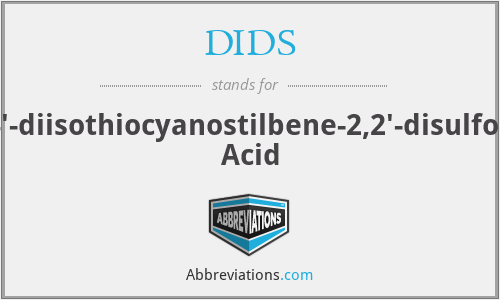 DIDS - 4,4'-diisothiocyanostilbene-2,2'-disulfonic Acid