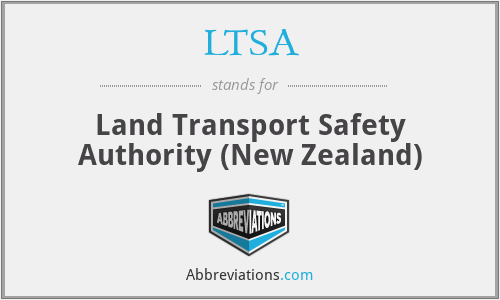 LTSA - Land Transport Safety Authority (New Zealand)