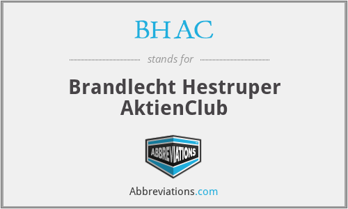 BHAC - Brandlecht Hestruper AktienClub
