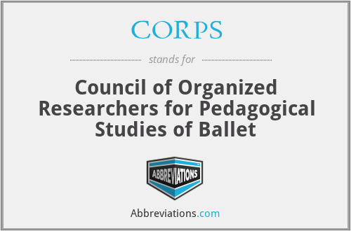 CORPS - Council of Organized Researchers for Pedagogical Studies of Ballet