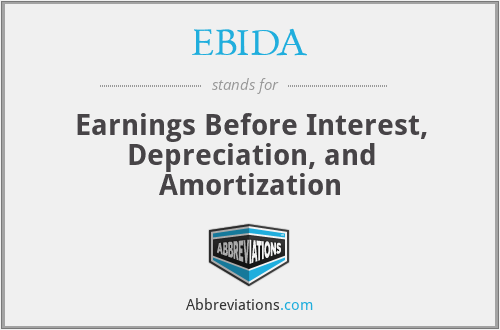 EBIDA - Earnings Before Interest, Depreciation, and Amortization