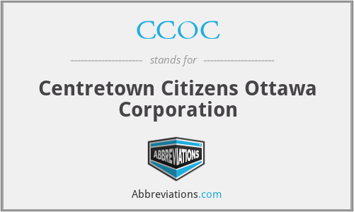CCOC - Centretown Citizens Ottawa Corporation