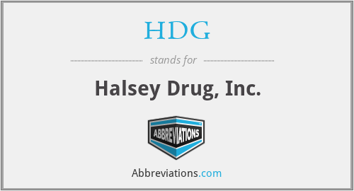 HDG - Halsey Drug, Inc.
