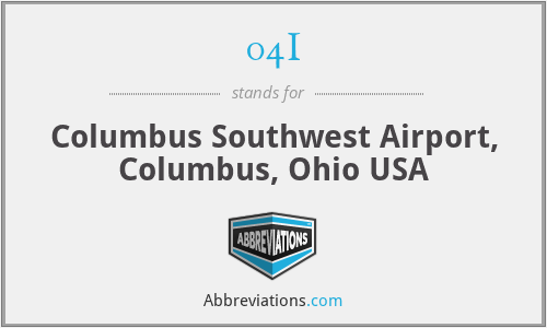 04I - Columbus Southwest Airport, Columbus, Ohio USA