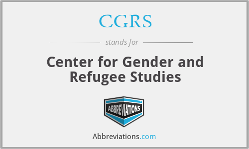 CGRS - Center for Gender and Refugee Studies