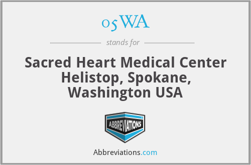 05WA - Sacred Heart Medical Center Helistop, Spokane, Washington USA