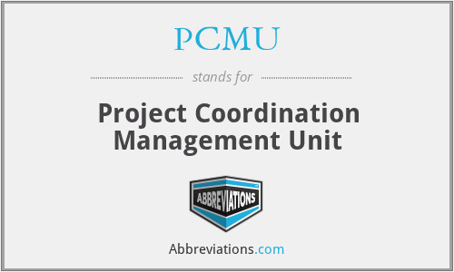 PCMU - Project Coordination Management Unit