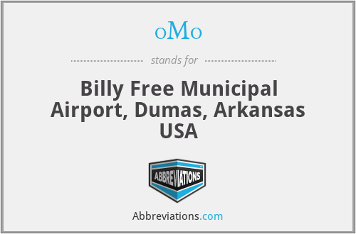 0M0 - Billy Free Municipal Airport, Dumas, Arkansas USA