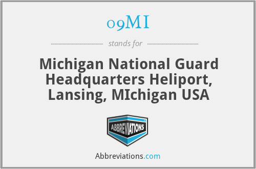 09MI - Michigan National Guard Headquarters Heliport, Lansing, MIchigan USA