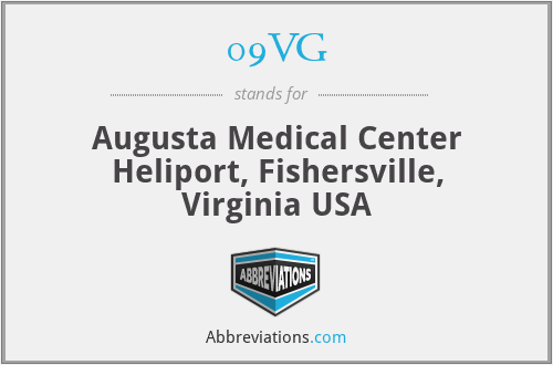09VG - Augusta Medical Center Heliport, Fishersville, Virginia USA