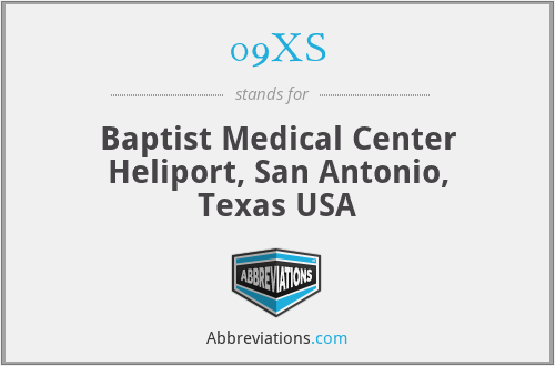 09XS - Baptist Medical Center Heliport, San Antonio, Texas USA