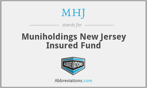 MHJ - Muniholdings New Jersey Insured Fund