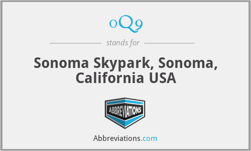 0Q9 - Sonoma Skypark, Sonoma, California USA