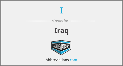 I - Iraq