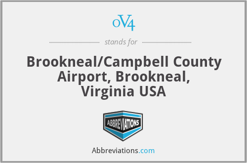 0V4 - Brookneal/Campbell County Airport, Brookneal, Virginia USA
