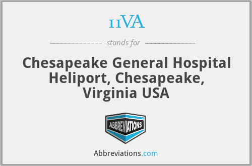 11VA - Chesapeake General Hospital Heliport, Chesapeake, Virginia USA