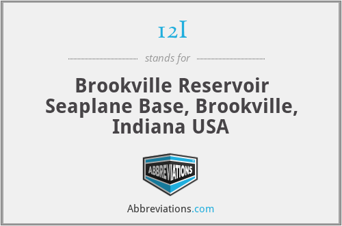 12I - Brookville Reservoir Seaplane Base, Brookville, Indiana USA