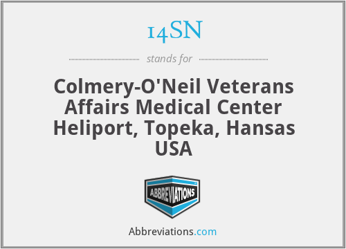 14SN - Colmery-O'Neil Veterans Affairs Medical Center Heliport, Topeka, Hansas USA