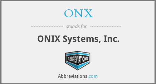 ONX - ONIX Systems, Inc.