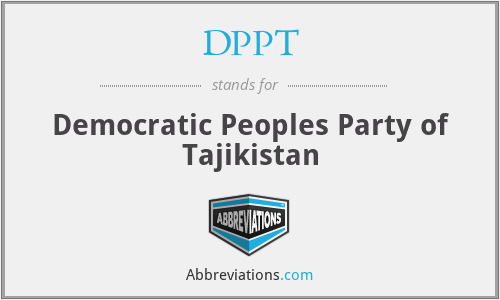 DPPT - Democratic Peoples Party of Tajikistan