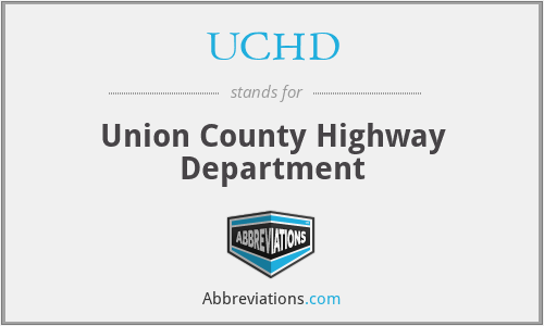 UCHD - Union County Highway Department