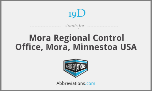 19D - Mora Regional Control Office, Mora, Minnestoa USA