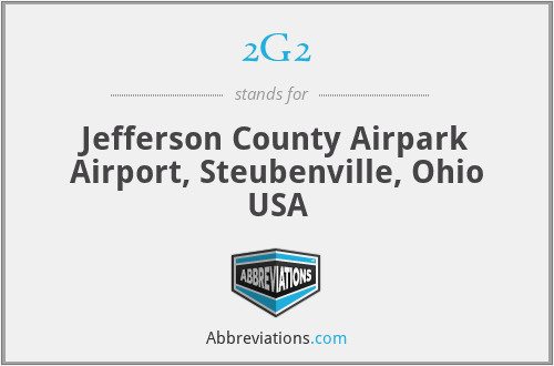 2G2 - Jefferson County Airpark Airport, Steubenville, Ohio USA