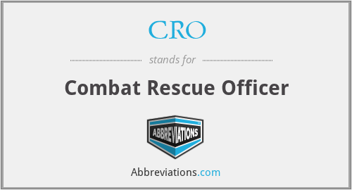CRO - Combat Rescue Officer