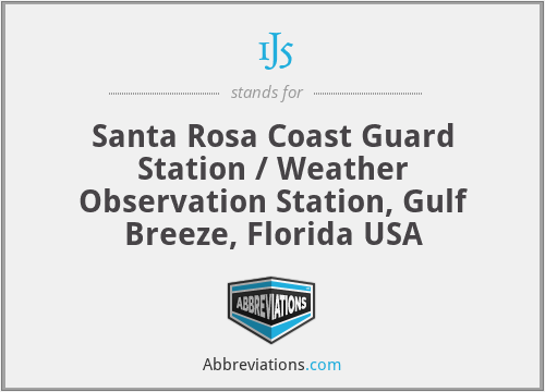 1J5 - Santa Rosa Coast Guard Station / Weather Observation Station, Gulf Breeze, Florida USA