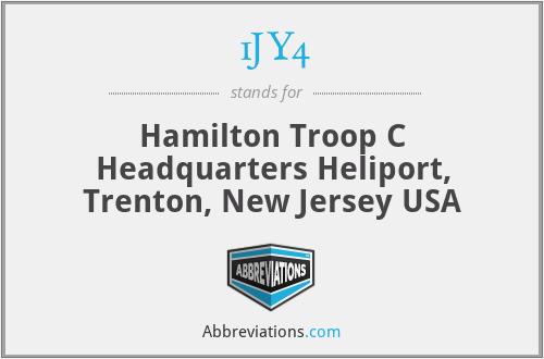 1JY4 - Hamilton Troop C Headquarters Heliport, Trenton, New Jersey USA