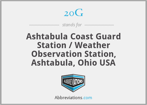20G - Ashtabula Coast Guard Station / Weather Observation Station, Ashtabula, Ohio USA