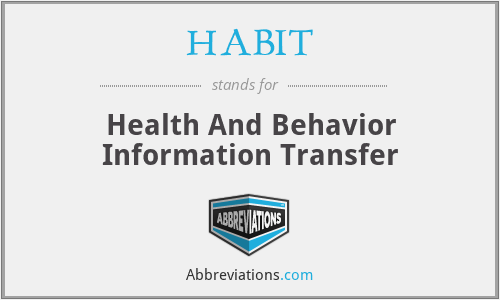 HABIT - Health And Behavior Information Transfer