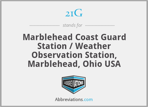 21G - Marblehead Coast Guard Station / Weather Observation Station, Marblehead, Ohio USA