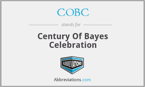 COBC - Century Of Bayes Celebration