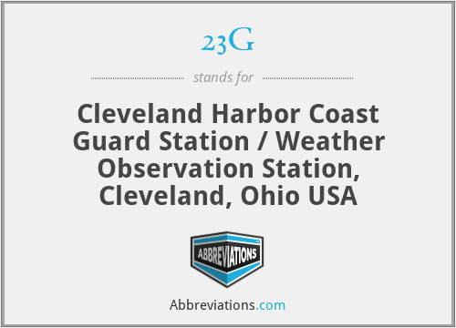 23G - Cleveland Harbor Coast Guard Station / Weather Observation Station, Cleveland, Ohio USA