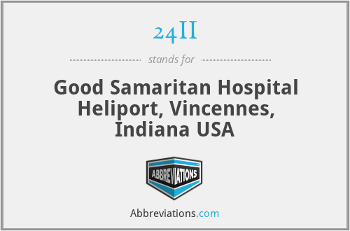 24II - Good Samaritan Hospital Heliport, Vincennes, Indiana USA