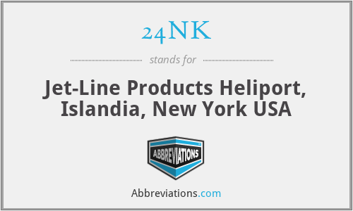 24NK - Jet-Line Products Heliport, Islandia, New York USA