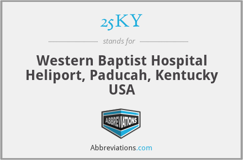 25KY - Western Baptist Hospital Heliport, Paducah, Kentucky USA