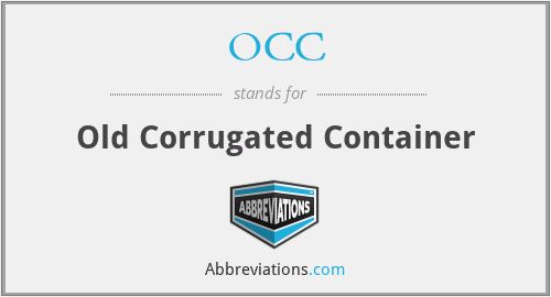 OCC - Old Corrugated Container