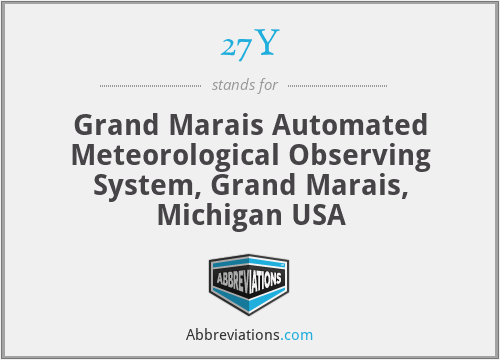 27Y - Grand Marais Automated Meteorological Observing System, Grand Marais, Michigan USA